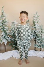 Little Joy Co. Checkered Christmas Organic Cotton Lounge Set - Everetts Place Boutique - 