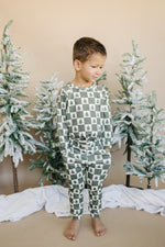 Little Joy Co. Checkered Christmas Organic Cotton Lounge Set - Everetts Place Boutique - 