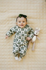 Little Joy Co. Checkered Christmas Organic Cotton Lounge Set - Everetts Place Boutique - 