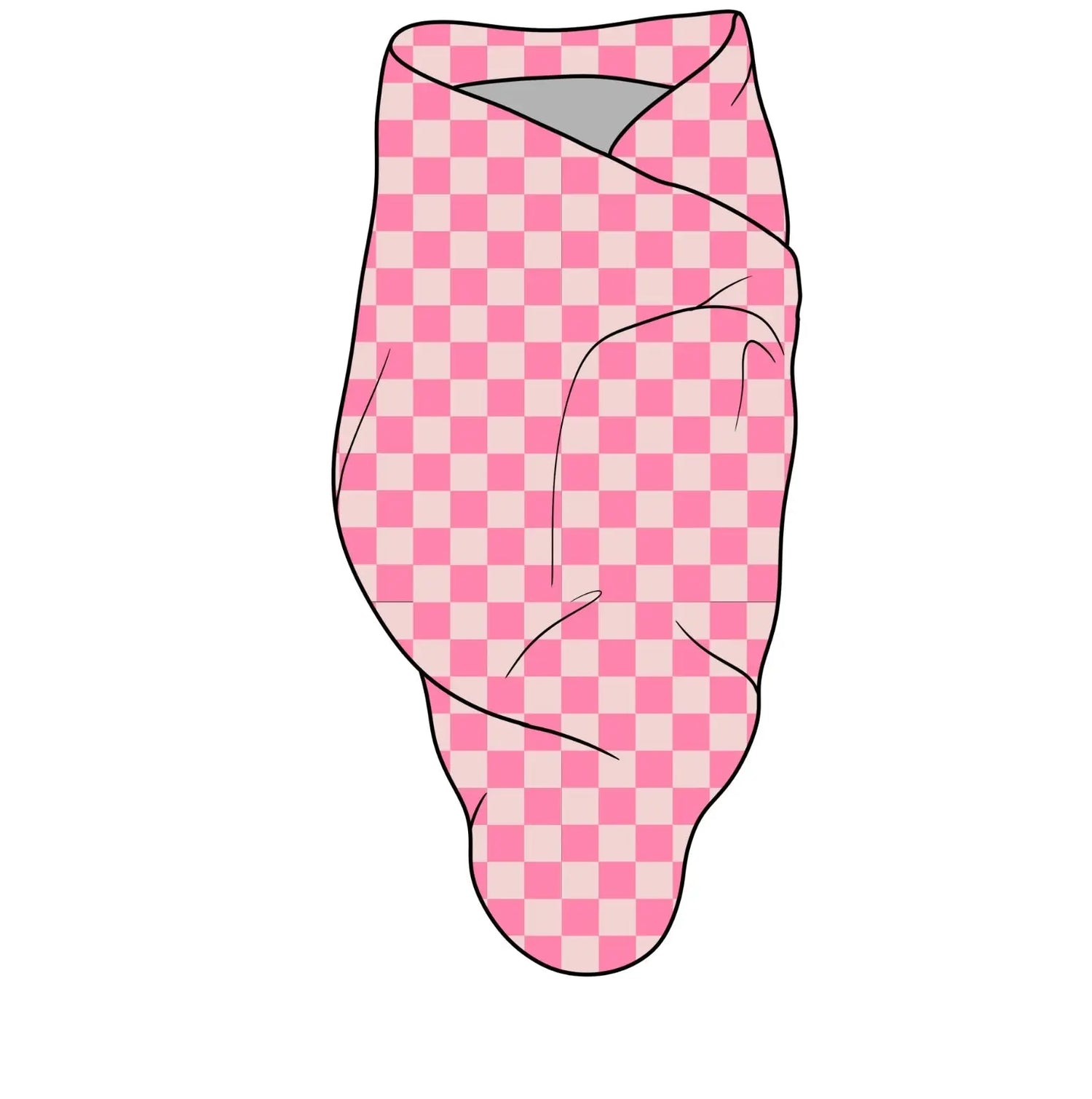 Checkered Pink Firefighter, Bamboo Spandex Swaddle Miller & Co. Everetts Place Boutique