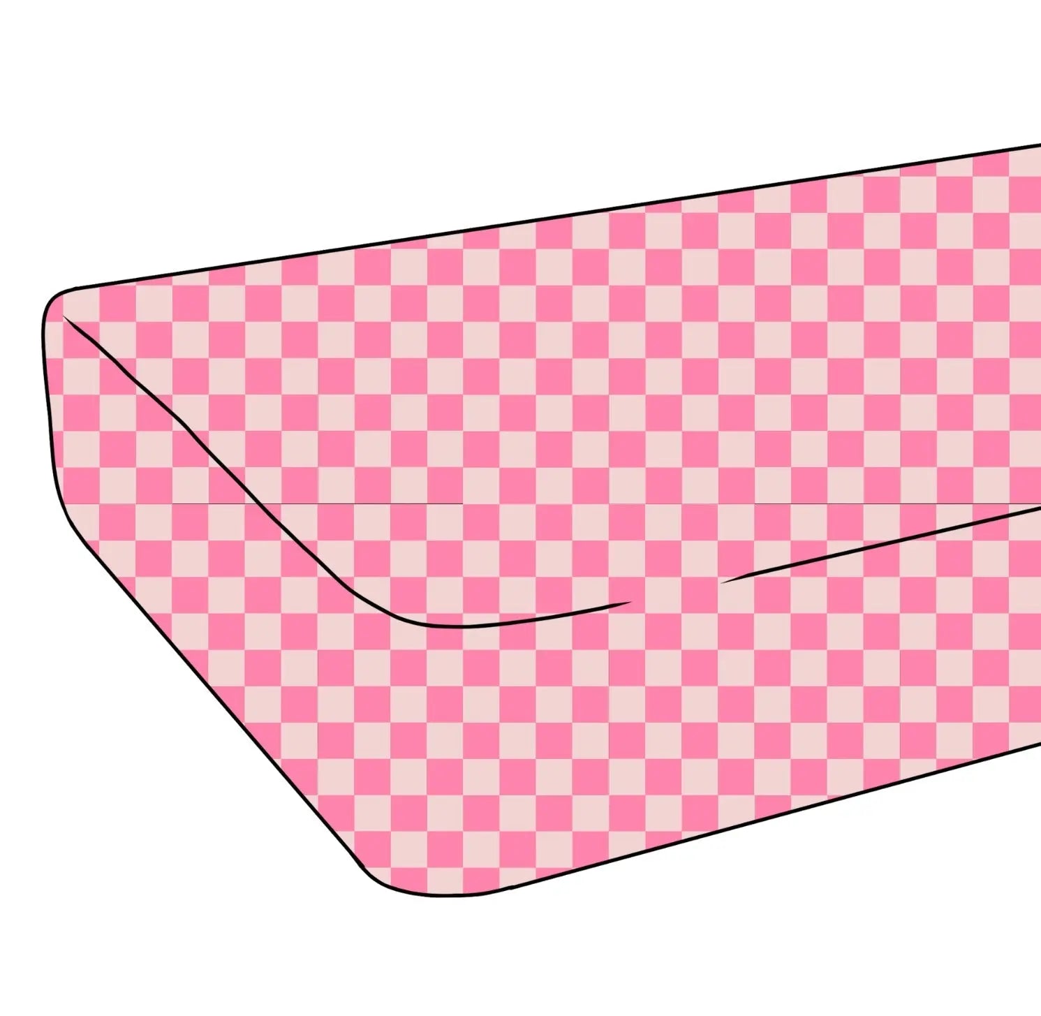Checkered Pink Firefighter, Crib Sheet Miller & Co. Everetts Place Boutique