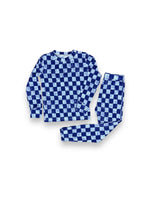 Checkered Police Patrol, Bamboo Two Piece Pajama Set Miller & Co. Everetts Place Boutique