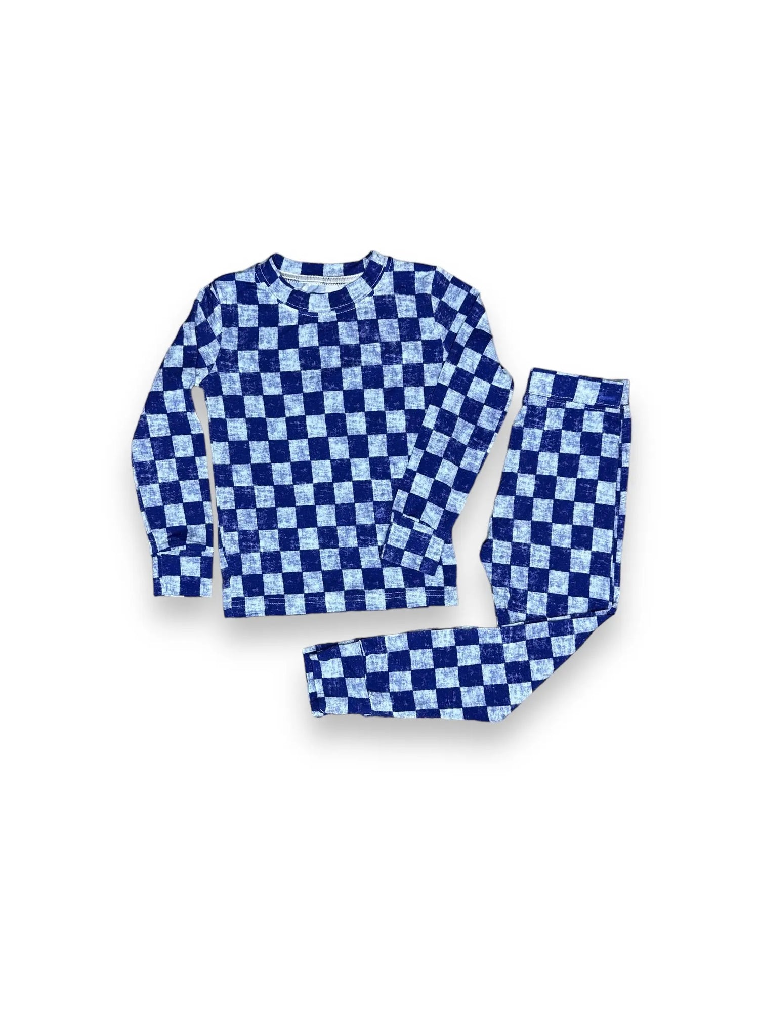 Checkered Police Patrol, Bamboo Two Piece Pajama Set Miller & Co. Everetts Place Boutique