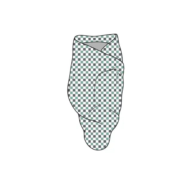 Checkered Trash Truck, Bamboo Spandex Swaddle Miller & Co. Everetts Place Boutique