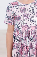 Mila & Rose ® Cheer Spring Summer Pocket Twirl Dress Mila Rose Girls - Everetts Place Boutique - 