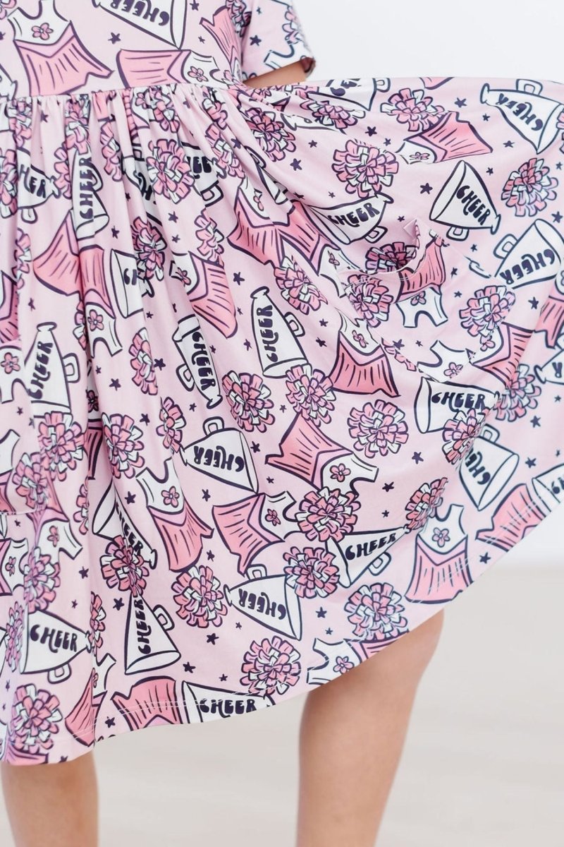 Mila & Rose ® Cheer Spring Summer Pocket Twirl Dress Mila Rose Girls - Everetts Place Boutique - 