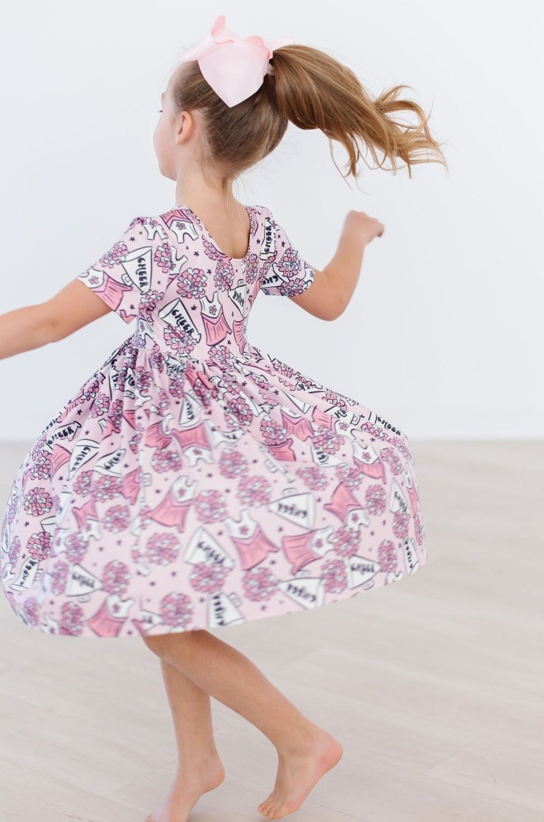 Mila & Rose ® Cheer Spring Summer Pocket Twirl Dress Mila Rose Girls - Everetts Place Boutique - 