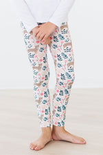 Mila & Rose organic baby girl cheetah print leggings