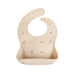 Silicone Baby Bib, Polka Dot Print by Mushie