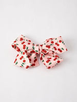 Rylee Faith Designs Cherry Bow Hairpin Elegant Hair Accessory for Stylish Hairstyles - Bows