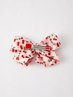 Rylee Faith Designs Cherry Bow Hairpin Elegant Hair Accessory for Stylish Hairstyles - Bows