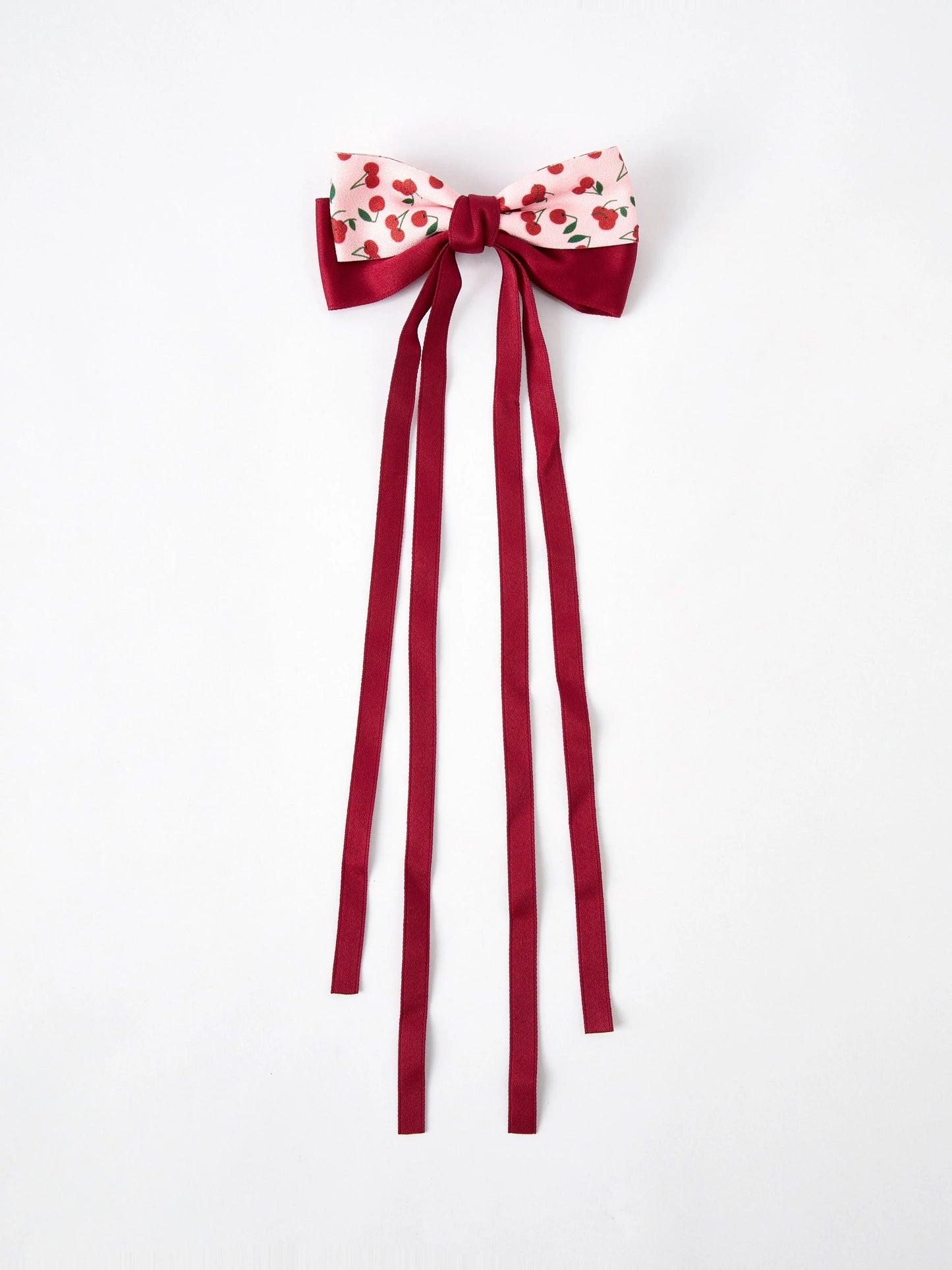 Cherry Bow Ribbon 4.5 Inch Hairpin Rylee Faith Designs Everetts Place: Online Boutique