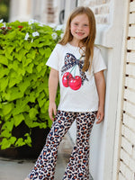Rylee Faith Designs Cherry Leopard Girls Set - Vibrant Fashion Outfit for Little Fashionistas - Apparel & Accessories > Clothing > Baby & Toddler Clothing > Baby & Toddler Outfits Outfit