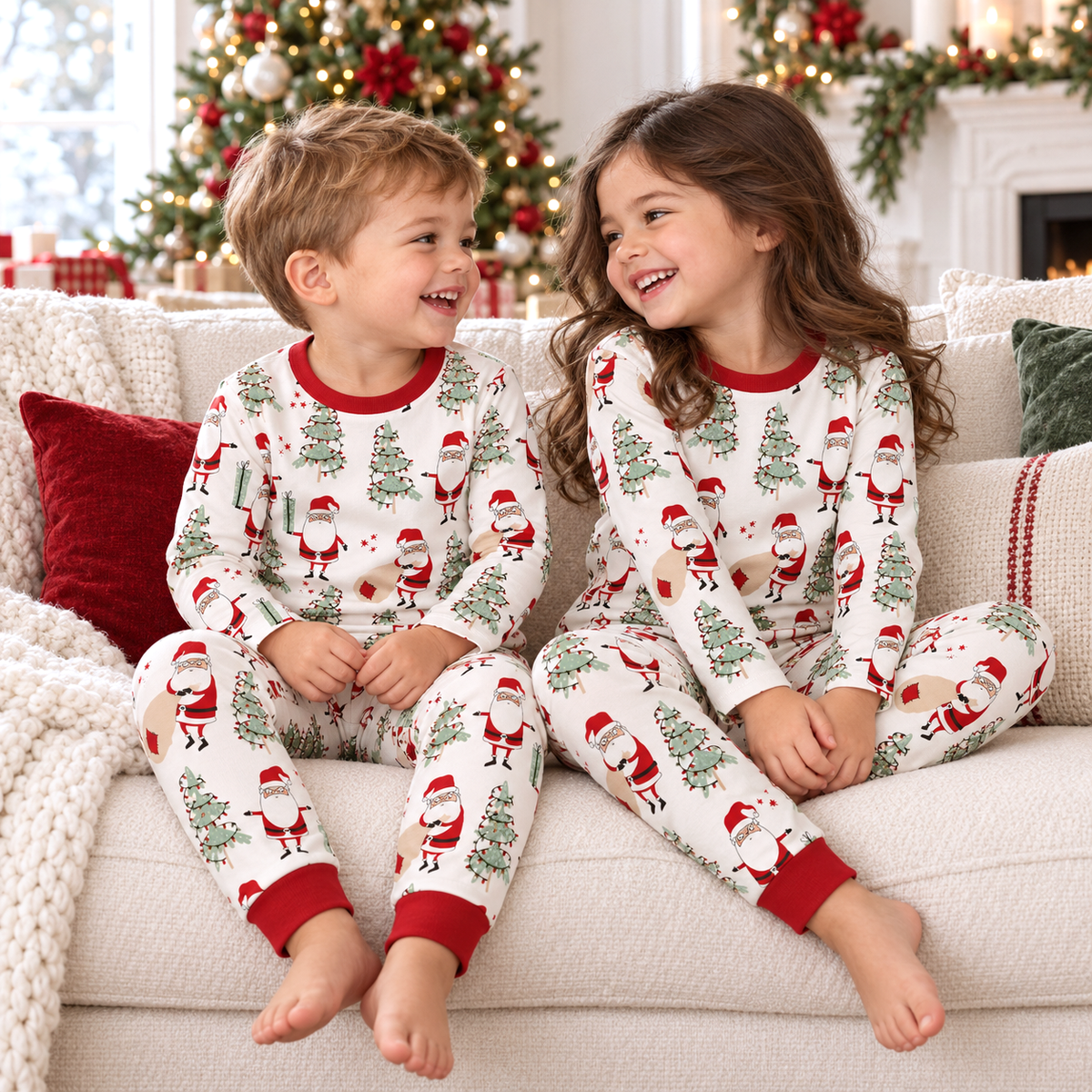 Bamboo Christmas Pajama Set - Kids' Two-Piece