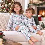 Christmas Snowmen Kids Bamboo Pajama Set by Tesa Babe