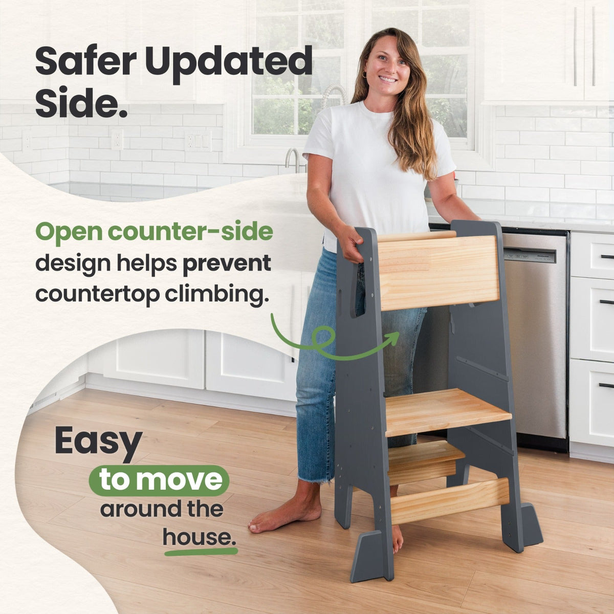 Toddler Tower - Adjustable Kitchen Stool Helper by Ocodile.com