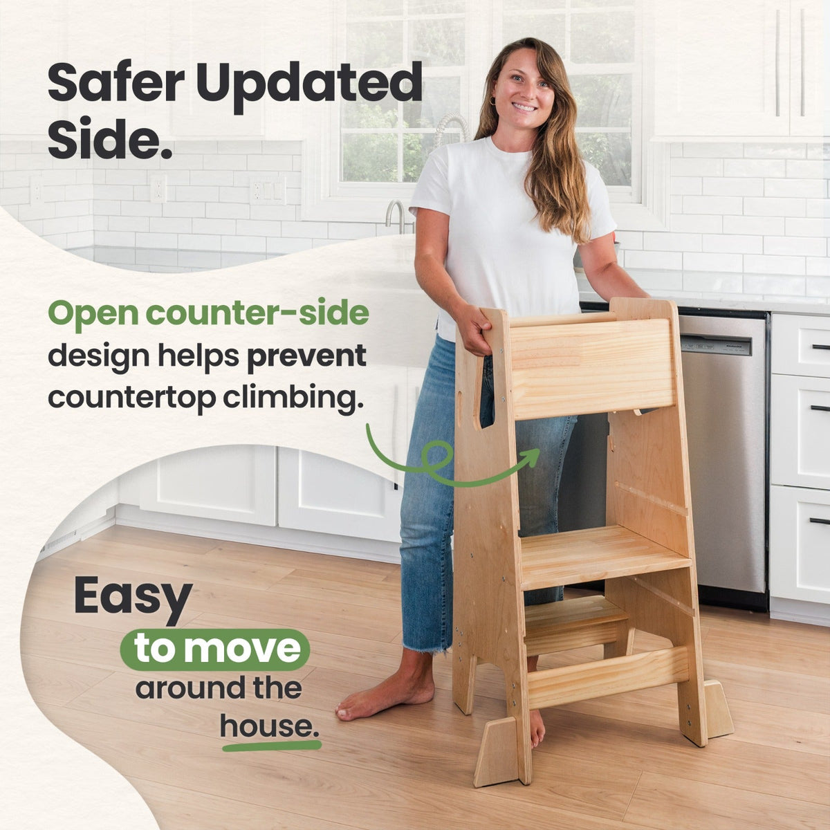 Toddler Tower - Adjustable Kitchen Stool Helper by Ocodile.com