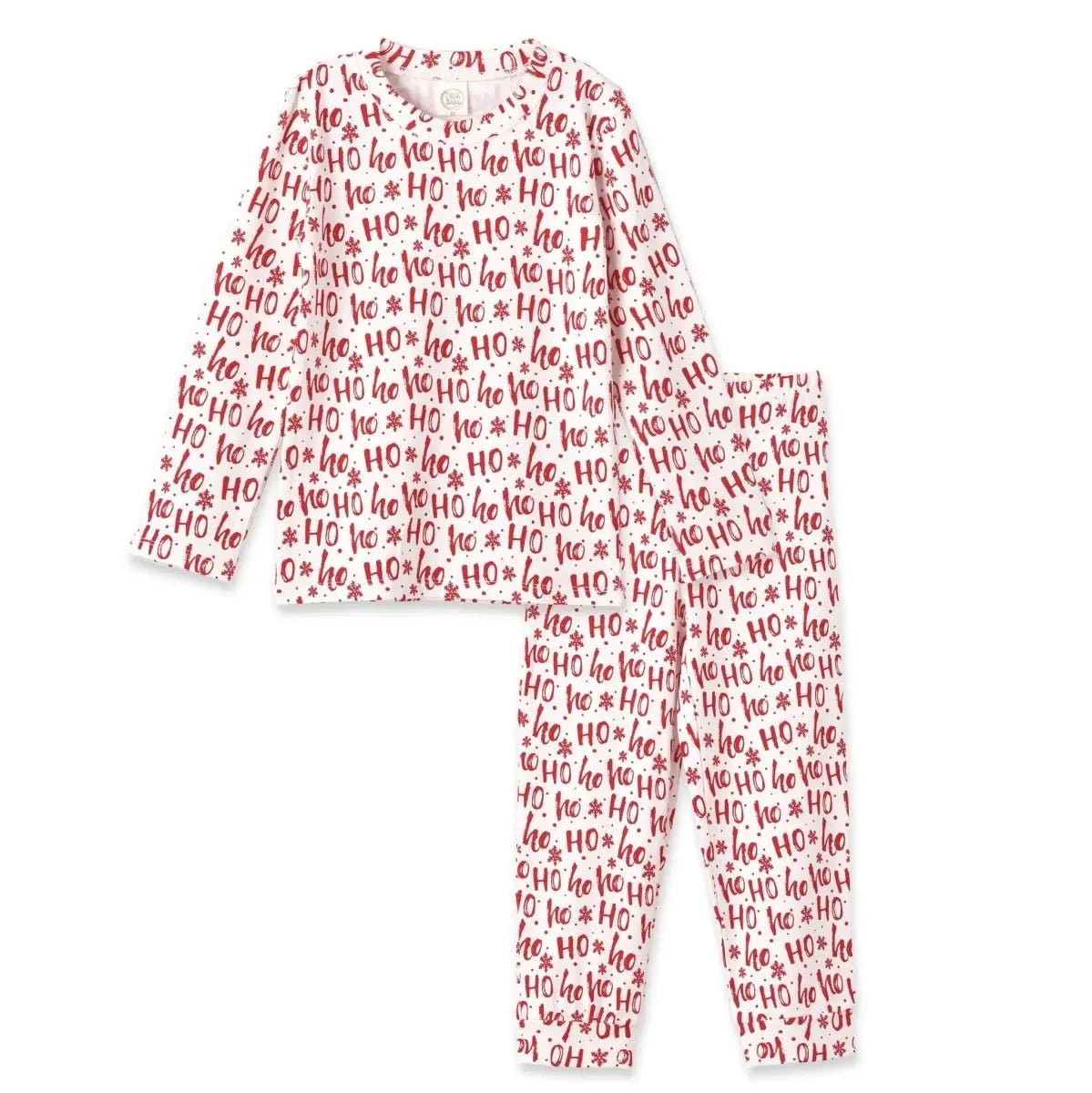 Tesa Babe Christmas Bamboo Kids Pajama Set Ho Ho Ho Eco Friendly - Everetts Place Boutique - 