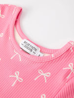 Rylee Faith Designs Christmas Bow Dress For Girls Festive Adorable Style - Apparel & Accessories > Clothing > Baby & Toddler Clothing > Baby & Toddler Dresses Dress