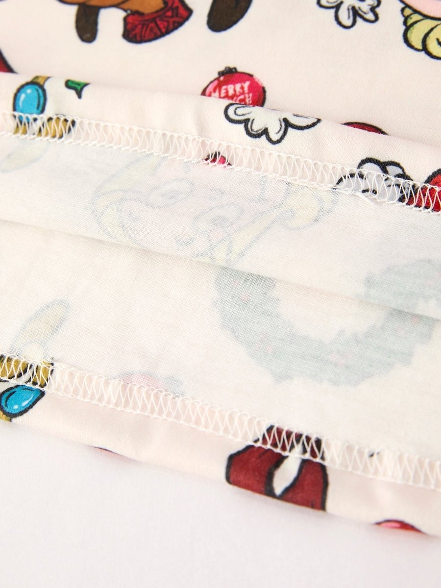 Rylee Faith Designs Christmas Character Pattern Pajama Set for Girls Winter - Everetts Place Boutique - 