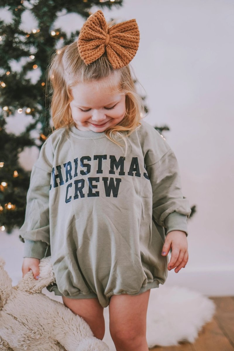 Little Joy Co. Christmas Crew Sweatshirt Romper - more colors - Everetts Place Boutique - 