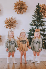 Little Joy Co. Christmas Crew Sweatshirt Romper - more colors - Everetts Place Boutique - 