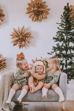Little Joy Co. Christmas Crew Sweatshirt Romper - more colors - Everetts Place Boutique - 
