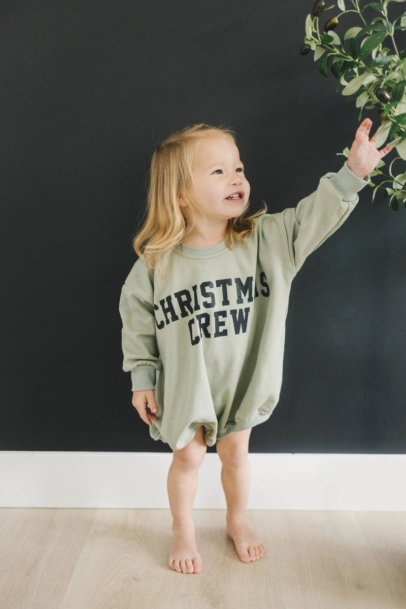 Little Joy Co. Christmas Crew Sweatshirt Romper - more colors - Everetts Place Boutique - 