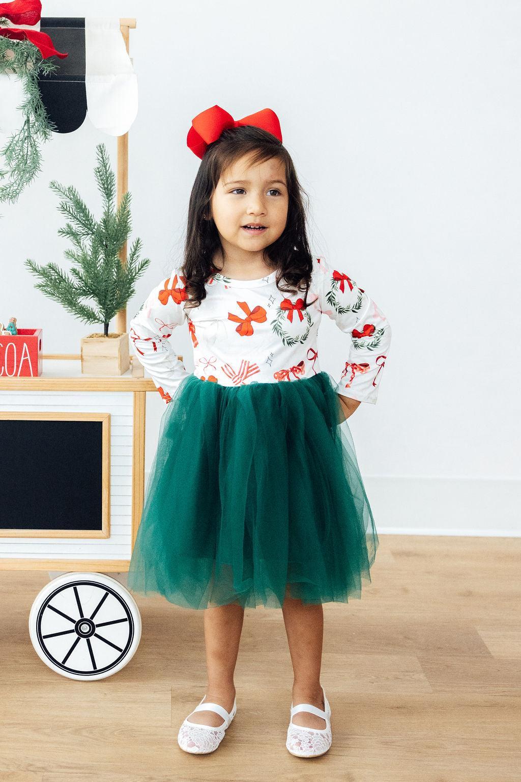 Christmas Cutie L/S Tutu Dress by Mila & Rose ®