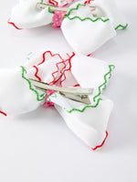 Rylee Faith Designs Christmas Gingerbread Hair Bows Two Pack Sweet Holiday Style - Everetts Place Boutique - 