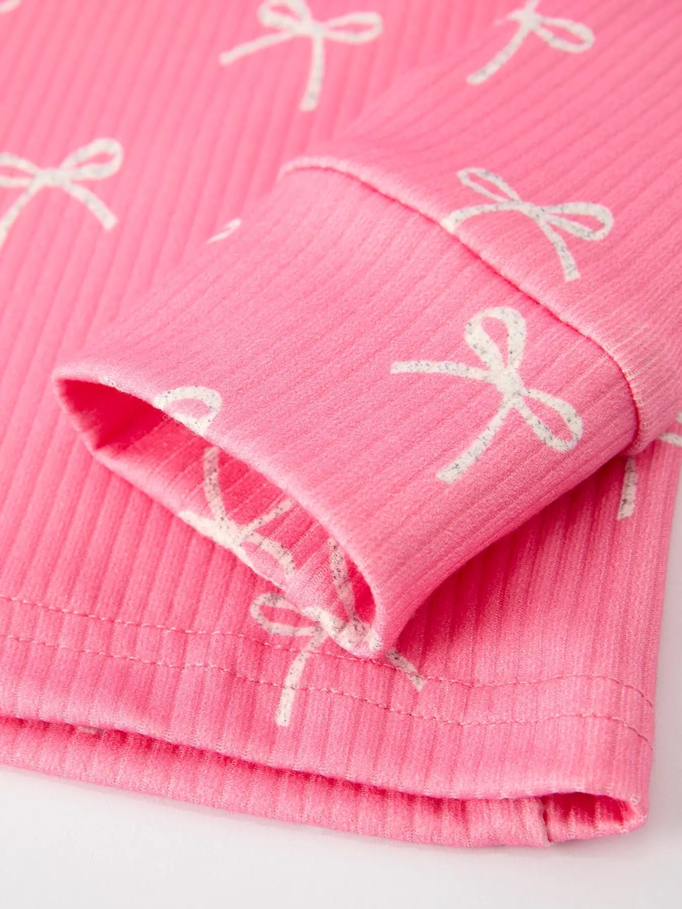 Rylee Faith Designs Christmas Girls Pink Bow Pajama Set Cozy And Cute Festive - Apparel & Accessories > Clothing > Sleepwear & Loungewear > Pajamas Pajamas