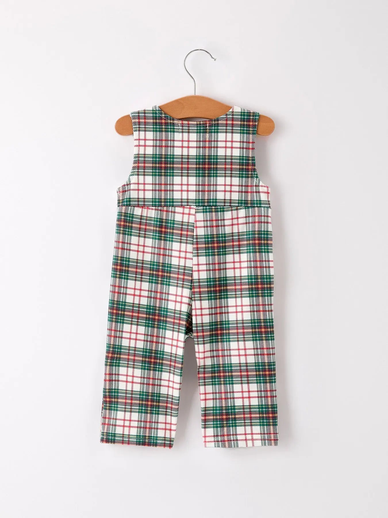 Christmas Jonjon Plaid Smocking Embroidered Boys Romper Rylee Faith Designs Everetts Place: Online Boutique