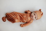 Three Little Tots Christmas Pine Tree Knotted Gown - 