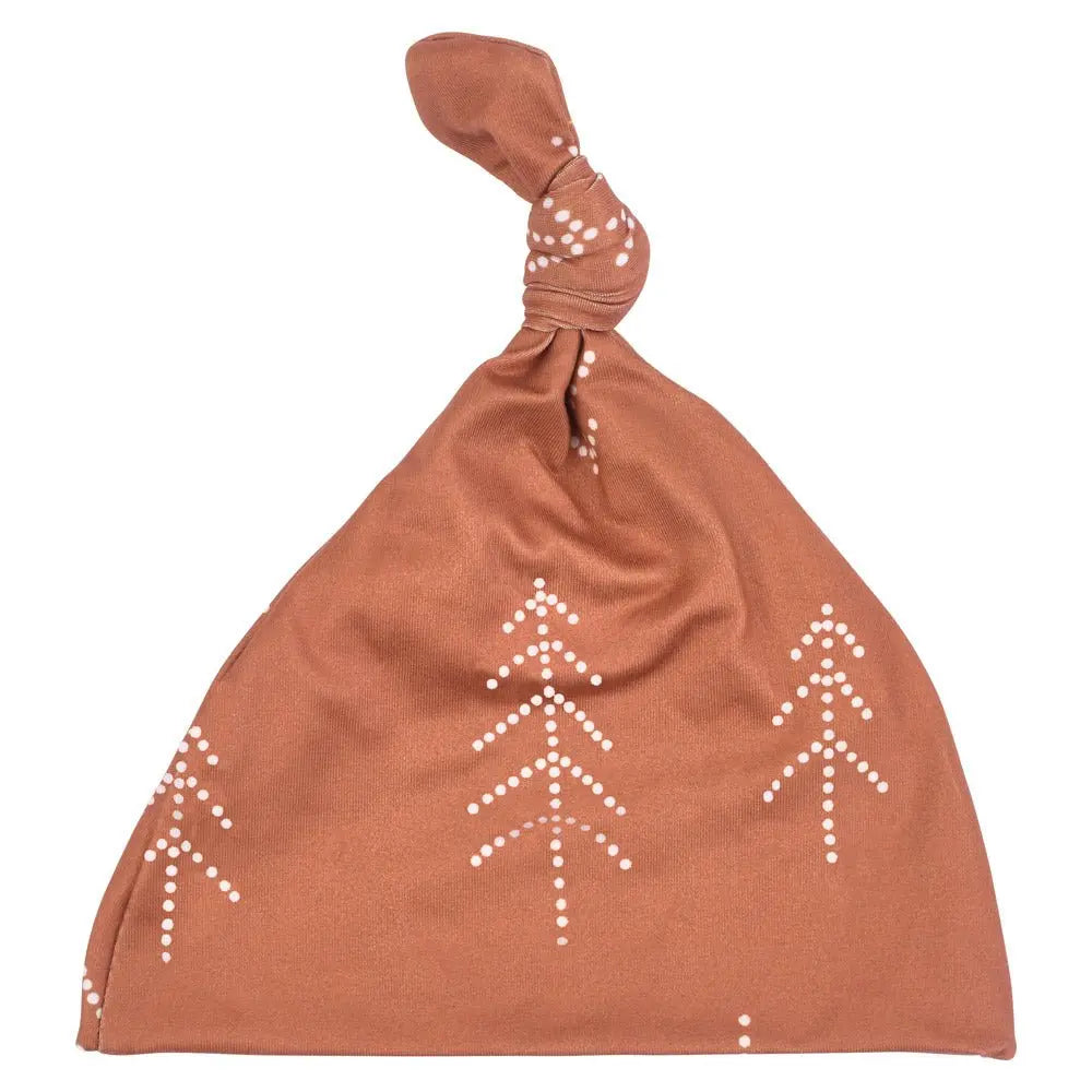 Three Little Tots Christmas Pine Tree Knotted Gown - 