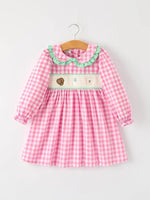 Christmas  Pink Plaid Dress: Cute and Fun Design Rylee Faith Designs Everetts Place Boutique