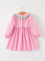Christmas  Pink Plaid Dress: Cute and Fun Design Rylee Faith Designs Everetts Place Boutique