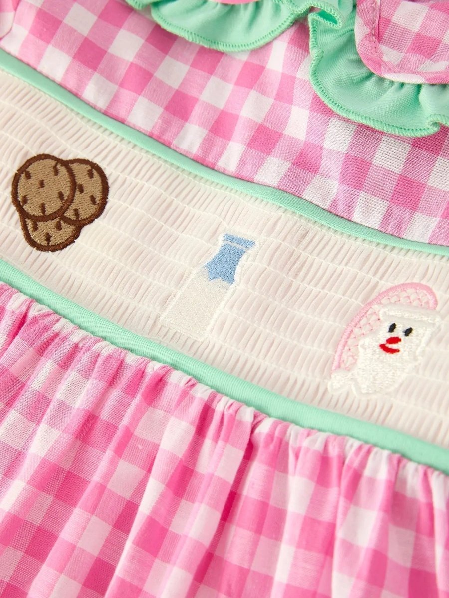 Christmas  Pink Plaid Dress: Cute and Fun Design Rylee Faith Designs Everetts Place Boutique