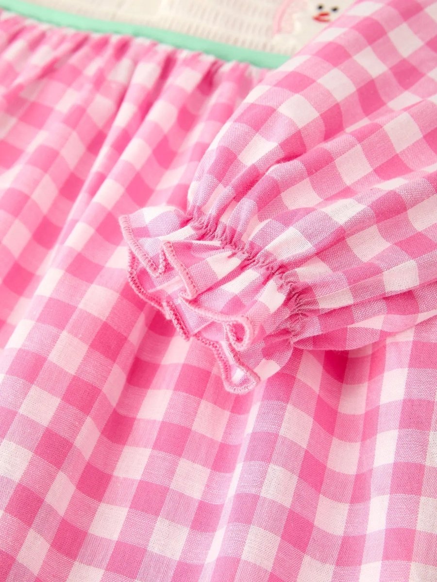 Christmas  Pink Plaid Dress: Cute and Fun Design Rylee Faith Designs Everetts Place Boutique