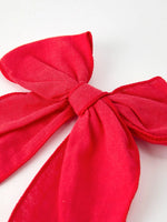 Rylee Faith Designs Christmas Red Bow Hairpin Festive Holiday Accessory - Bows