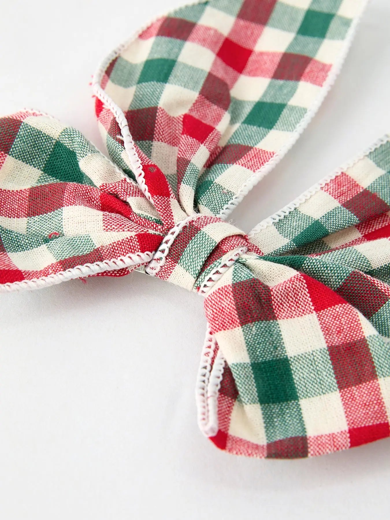 Christmas Red Green And White Plaid Bow 5 Inch Hairpin Rylee Faith Designs Everetts Place: Online Boutique