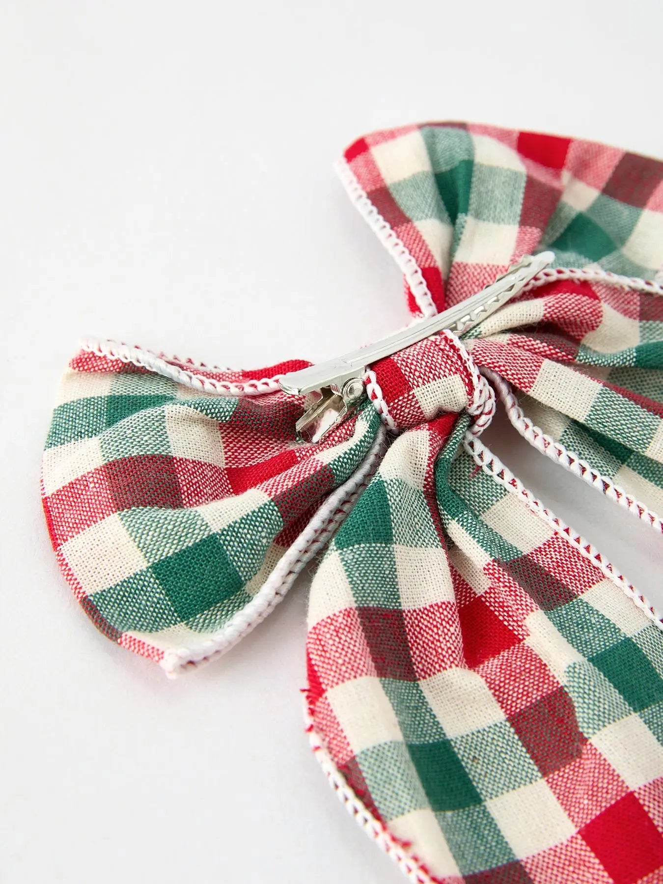 Christmas Red Green And White Plaid Bow 5 Inch Hairpin Rylee Faith Designs Everetts Place: Online Boutique