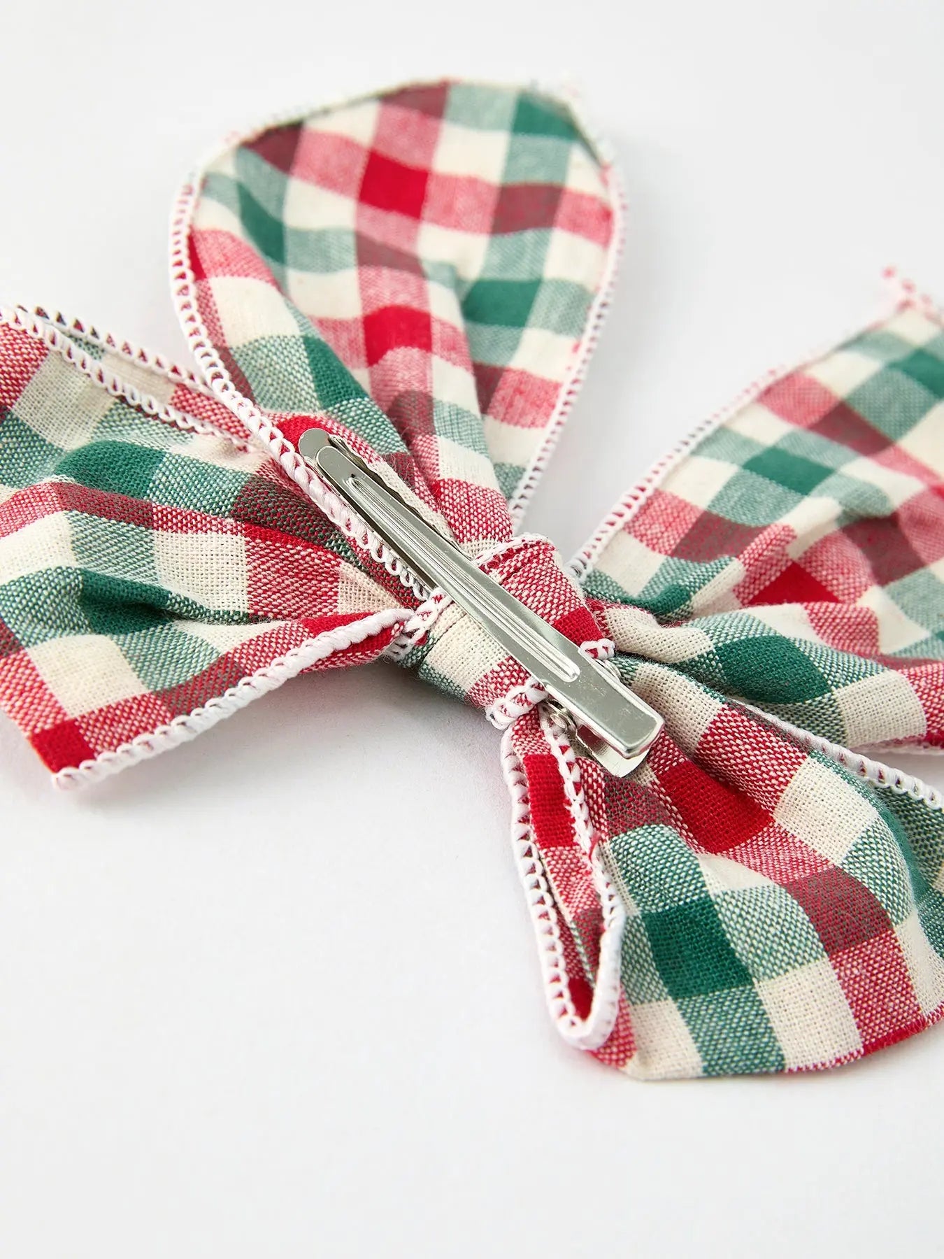 Christmas Red Green And White Plaid Bow 5 Inch Hairpin Rylee Faith Designs Everetts Place: Online Boutique