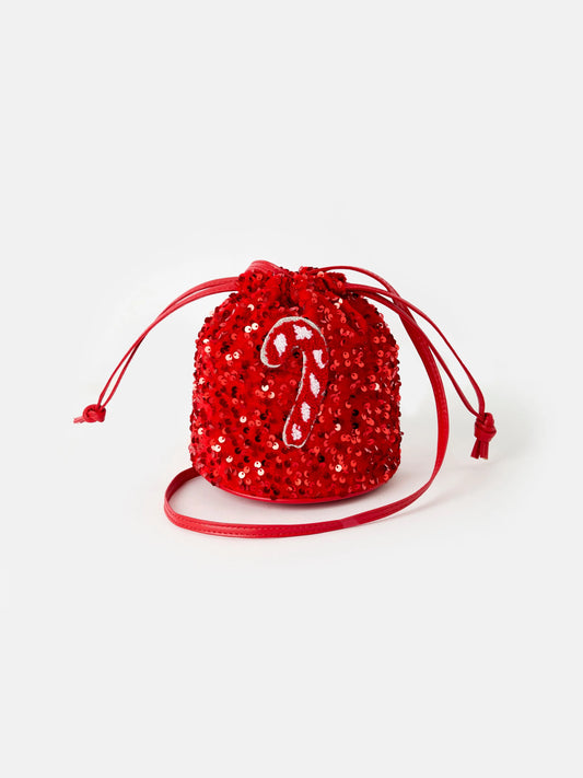 Christmas Red Sequined Girls Bag for Holiday Parties and Special Occasions Rylee Faith Designs Everetts Place: Online Boutique