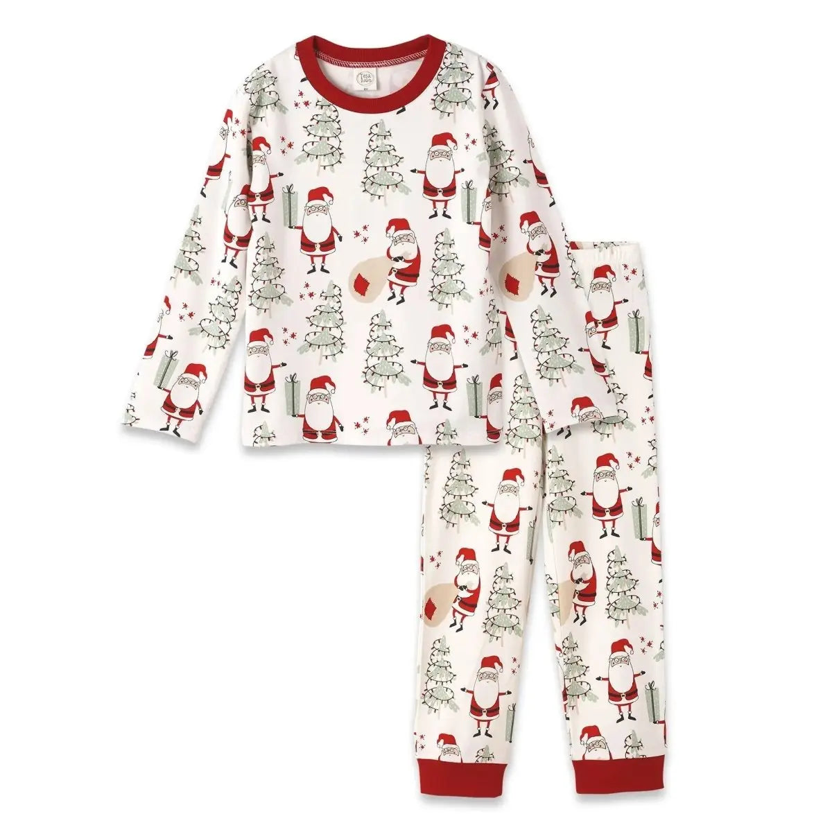 Tesa Babe Christmas Santa Bamboo Pajama Set for Kids Cozy Soft - Everetts Place Boutique - 