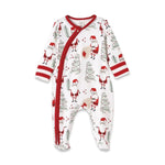 Tesa Babe Christmas Santa Bamboo Zipper Romper for Babies Cozy - Everetts Place Boutique - 