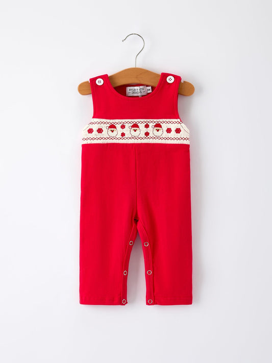 Christmas Smocked Embroidery Baby Boys Romper Rylee Faith Designs Everetts Place: Online Boutique