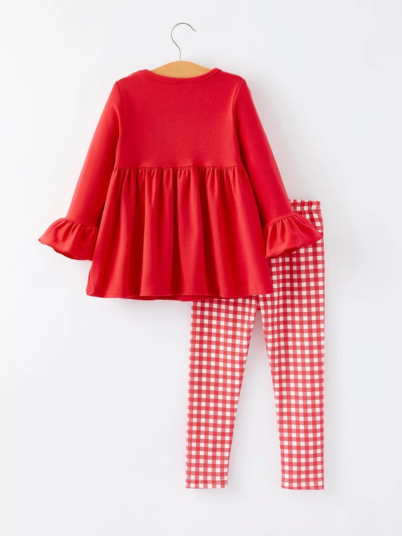 Christmas Smocking Embroidery Girls Plaid Outfit Set Rylee Faith Designs Everetts Place: Online Boutique