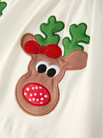 Rylee Faith Designs Christmas Toddler Girls Reindeer Applique Flared Pants Set - Everetts Place Boutique - 