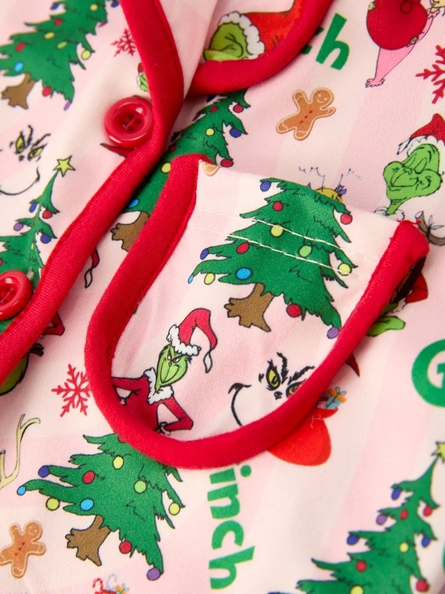 Christmas Tree Character Baby Girls Ruffle Girls Pajamas Set Rylee Faith Designs Everetts Place Boutique