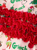 Christmas Tree Character Baby Girls Ruffle Romper Rylee Faith Designs Everetts Place Boutique